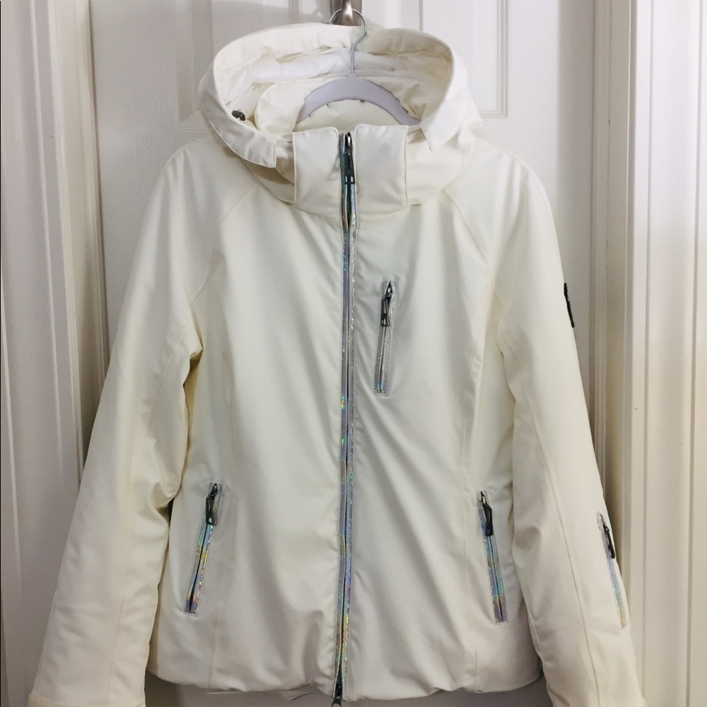 White Metallic Skea Megeve Parka 516WC-02 Size: 6